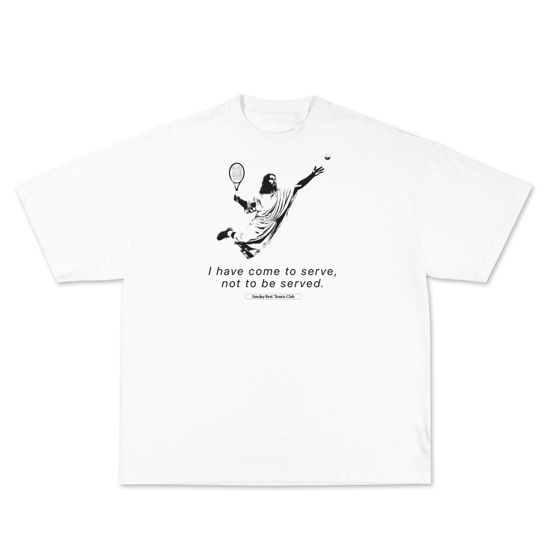 'Come To Serve' Tennis Tee